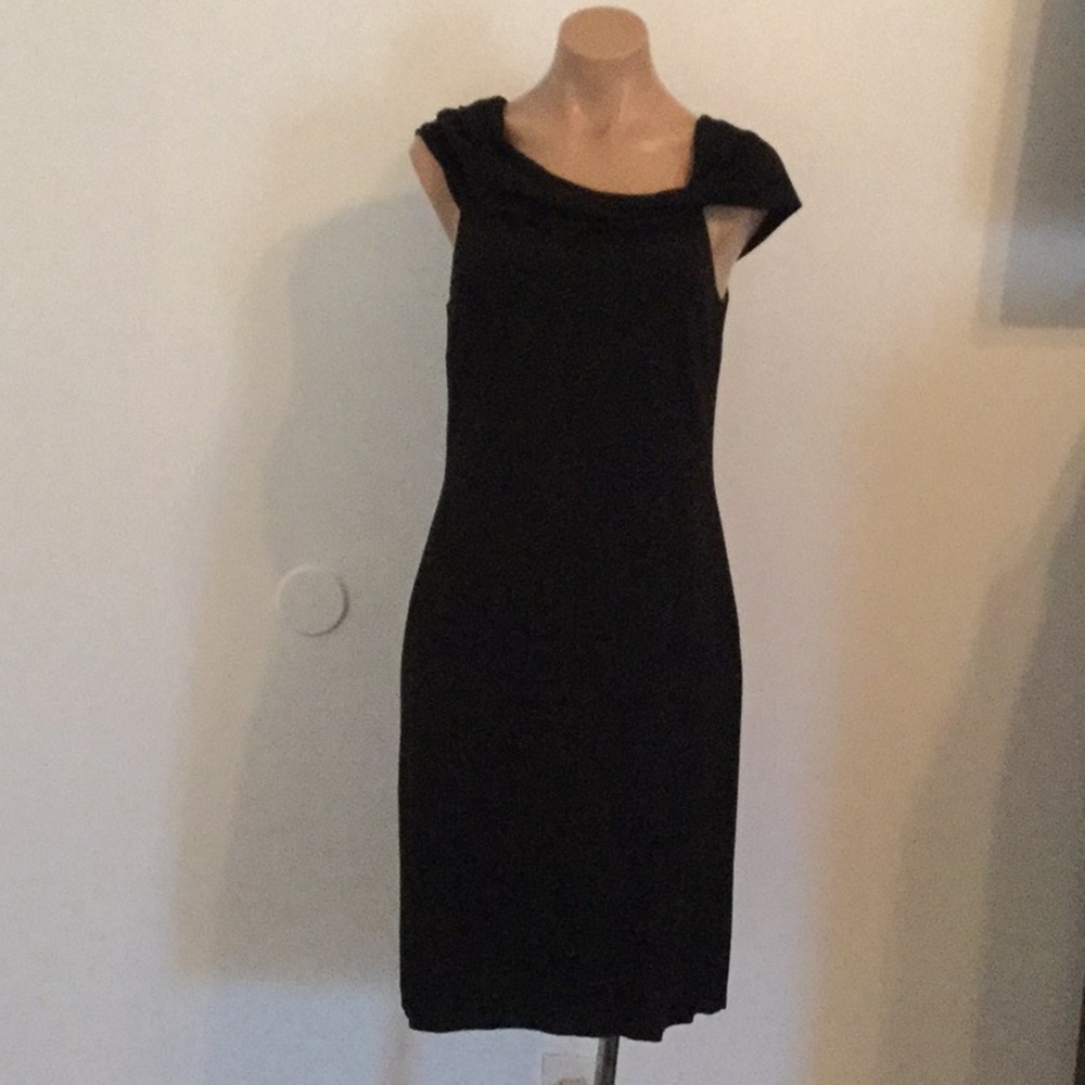 David meister black dress